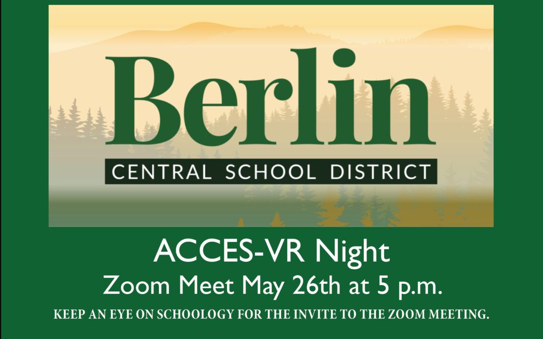 REMINDER: ACCES-VR Night Today 5/26