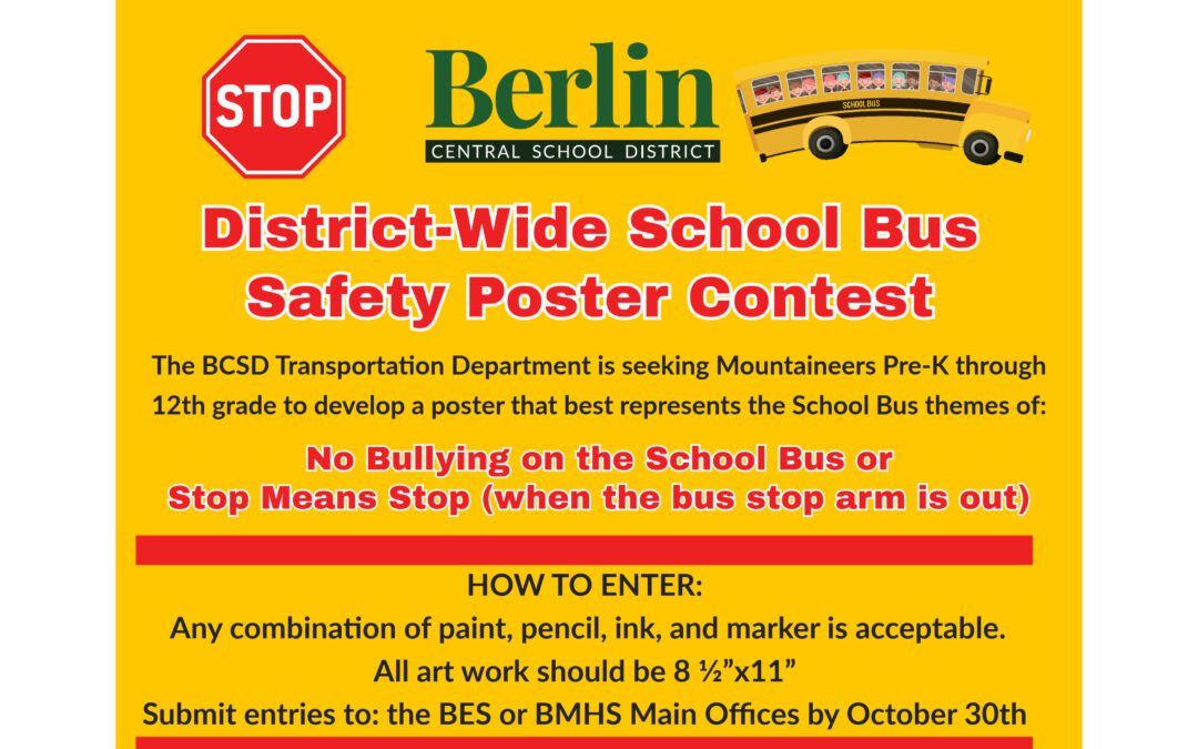 District-Wide Bus Safety Poster Contest!!!
