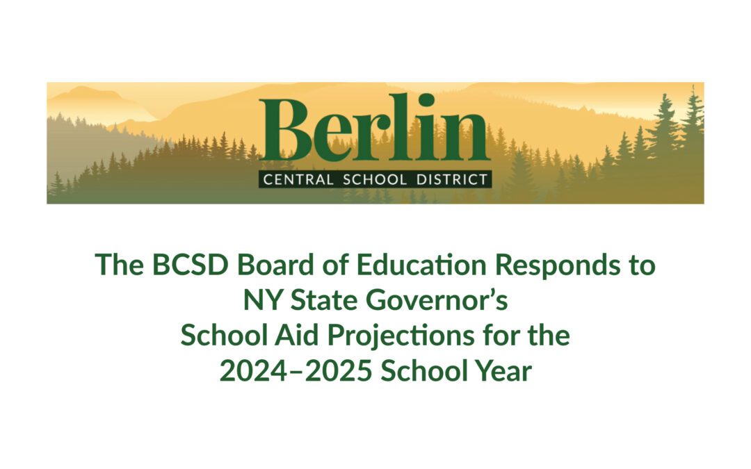 BCSD Advocates for Change to State Foundation Aid