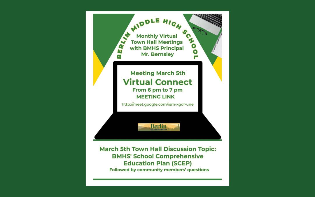 BMHS Monthly Virtual Town Hall March 5th